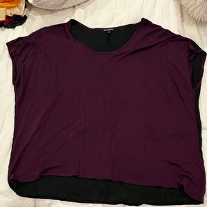 Express Deep Purple Short Sleeve Top